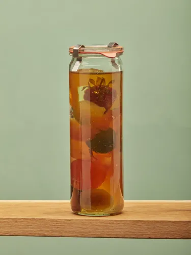 Bocal de fruits confits assortis