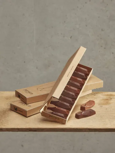 Les muettes à croquer au praliné chocolat lait et noir