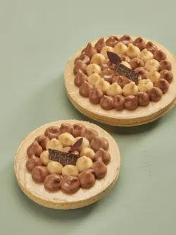 Tarte Belle-Hélène glacée