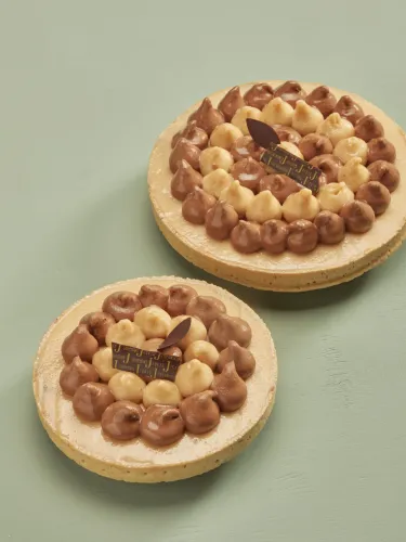 Tarte Belle-Hélène glacée