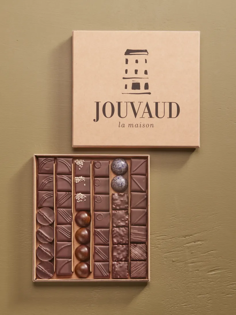 Les ballotins de chocolats noir